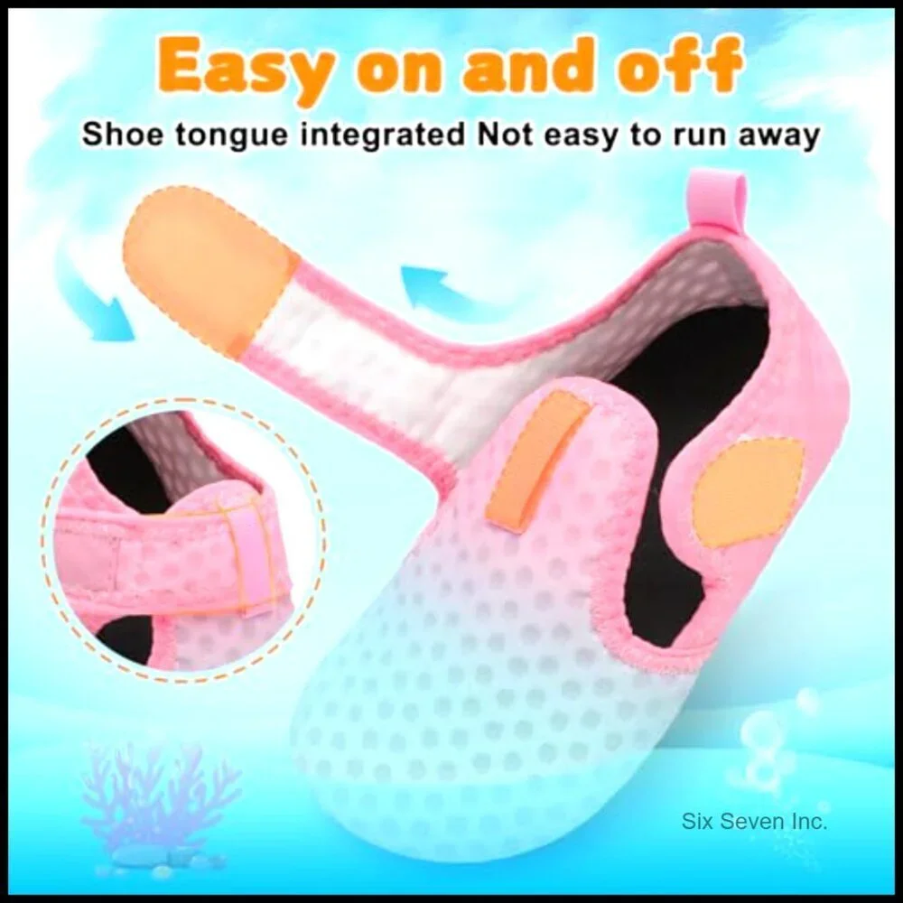 Quick Dry Water Shoes Breathable Athletic Toddler Beach Play Shoes Size 9